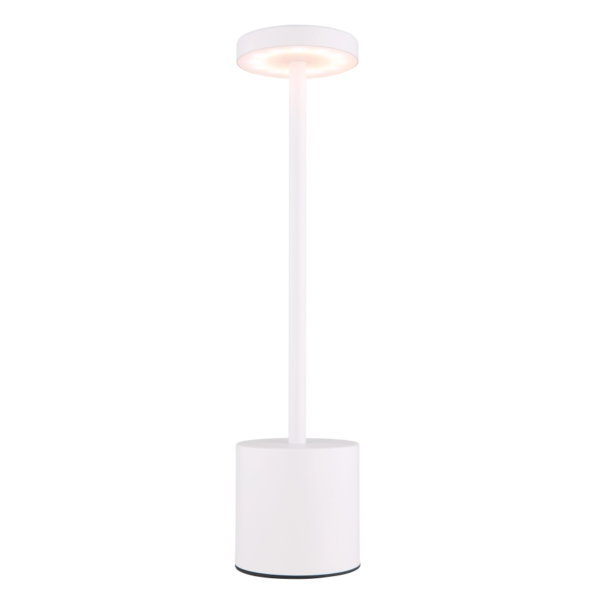 Globo - Lámpara de mesa táctil LED regulable LED/1,2W/3,7V 2000K/3500K/7000K 1200 mAh USB blanca