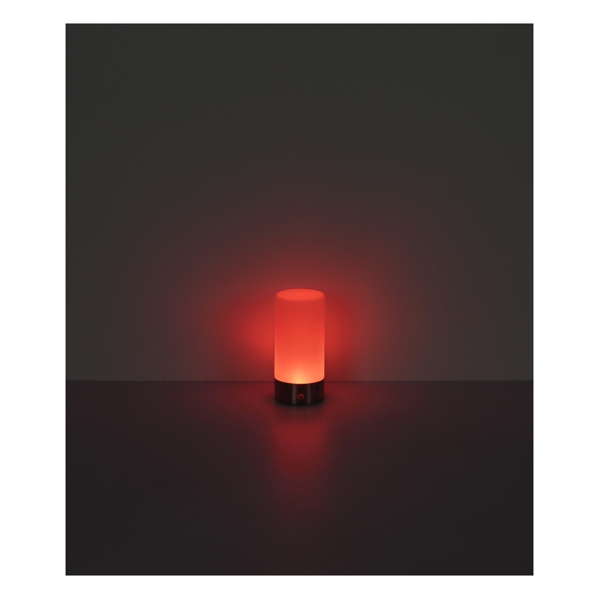 Globo - Lámpara de mesa exterior táctil regulable LED RGBW LED/1,8W/5V 1500 mAh IP44 cromo mate
