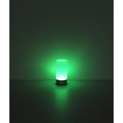 Globo - Lámpara de mesa exterior táctil regulable LED RGBW LED/1,8W/5V 1500 mAh IP44 cromo mate