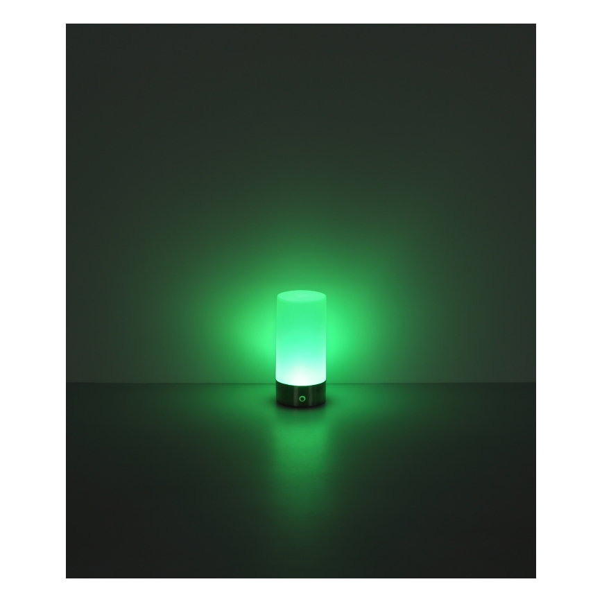 Globo - Lámpara de mesa exterior táctil regulable LED RGBW LED/1,8W/5V 1500 mAh IP44 cromo mate