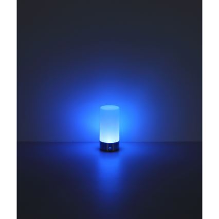 Globo - Lámpara de mesa exterior táctil regulable LED RGBW LED/1,8W/5V 1500 mAh IP44 cromo mate