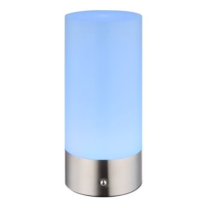 Globo - Lámpara de mesa exterior táctil regulable LED RGBW LED/1,8W/5V 1500 mAh IP44 cromo mate