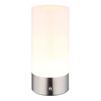 Globo - Lámpara de mesa exterior táctil regulable LED RGBW LED/1,8W/5V 1500 mAh IP44 cromo mate