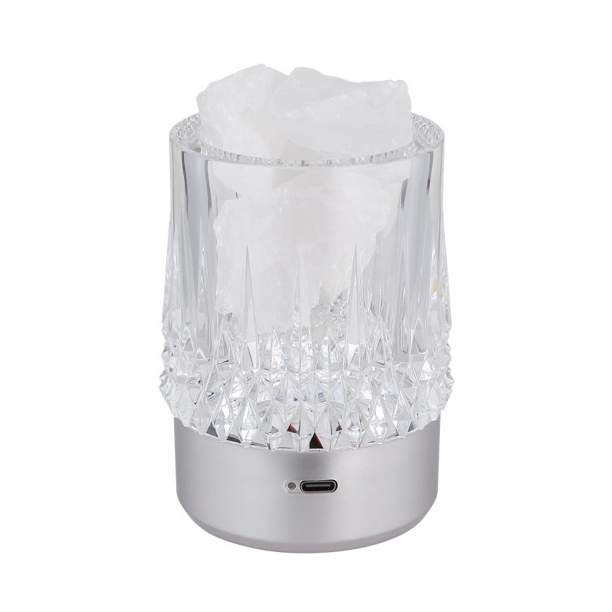 Globo - Lámpara de sobremesa táctil LED regulable LED/1W/5V 3000K 1200 mAh plateada