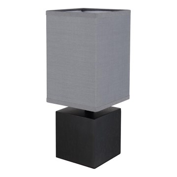 Globo 21628ALU - Lámpara de mesa VALENTINO 1xE27/7W/230V negro/antracita