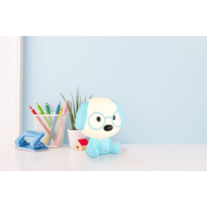 Globo - Lámpara nocturna infantil recargable LED regulable LED/1W/5V 500 mAh azul