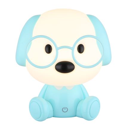 Globo - Lámpara nocturna infantil recargable LED regulable LED/1W/5V 500 mAh azul