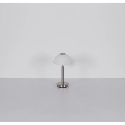Globo - LED Lámpara de mesa táctil regulable LED/7W/230V 3000K cromo mate