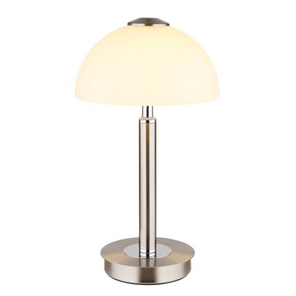 Globo - LED Lámpara de mesa táctil regulable LED/7W/230V 3000K cromo mate