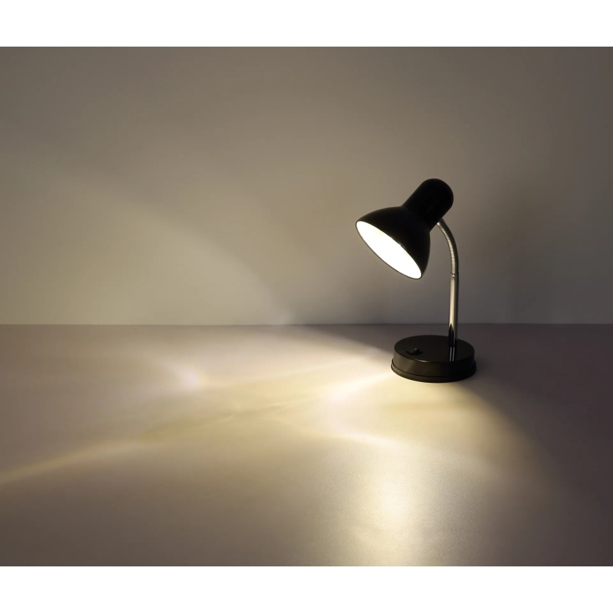 Globo - Lámpara de mesa 1xE27/40W/230V negra