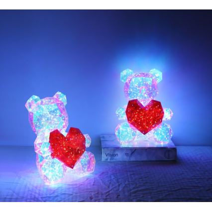 Globo - Lámpara LED decorativa de mesa en caja de regalo LED/6W/5V USB Oso