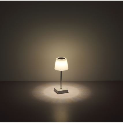 Globo - Lámpara de mesa táctil LED regulable LED/2W/5V 3000/4500/6500K 800 mAh negra