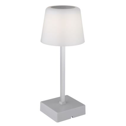 Globo - Lámpara de mesa táctil LED regulable LED/2W/5V 3000/4500/6500K 800 mAh plateada