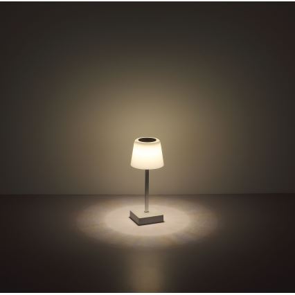 Globo - Lámpara de mesa táctil LED regulable LED/2W/5V 3000/4500/6500K 800 mAh blanca
