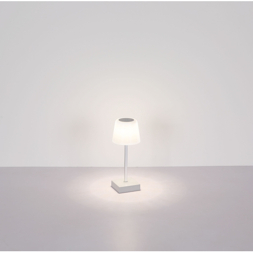Globo - Lámpara de mesa táctil LED regulable LED/2W/5V 3000/4500/6500K 800 mAh blanca