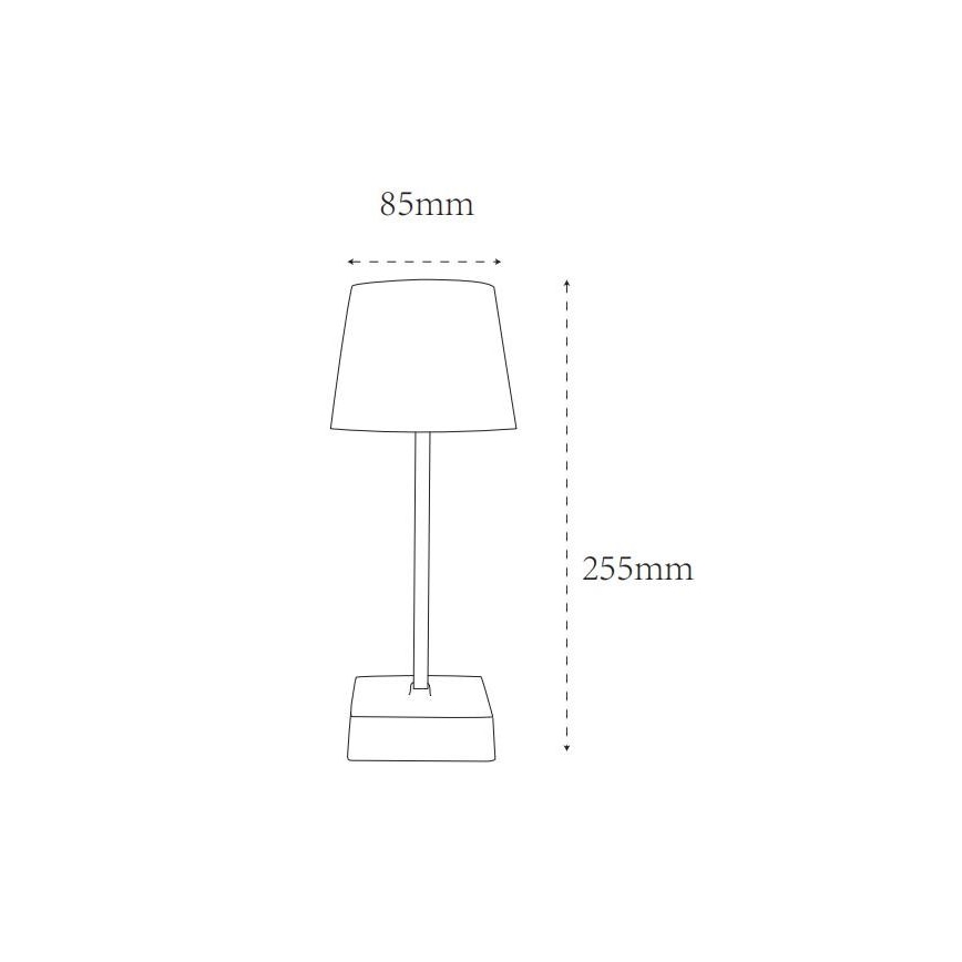 Globo - Lámpara de mesa táctil LED regulable LED/2W/5V 3000/4500/6500K 800 mAh blanca