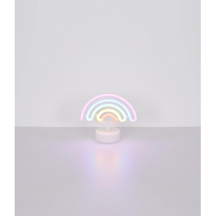 Globo - Decoración de mesa LED neón LED/2W/3xAA arcoíris