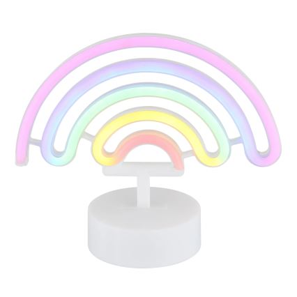 Globo - Decoración de mesa LED neón LED/2W/3xAA arcoíris