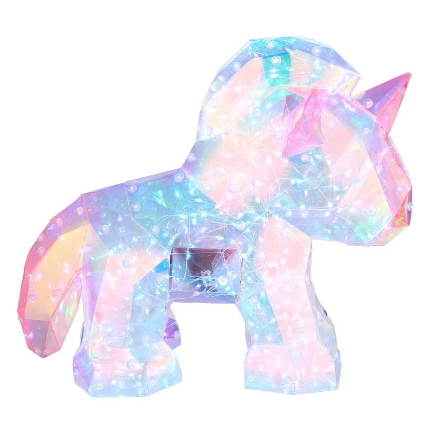 Globo - Decoración de mesa LED recargable y regulable LED/4W/5V 1800 mAh unicornio