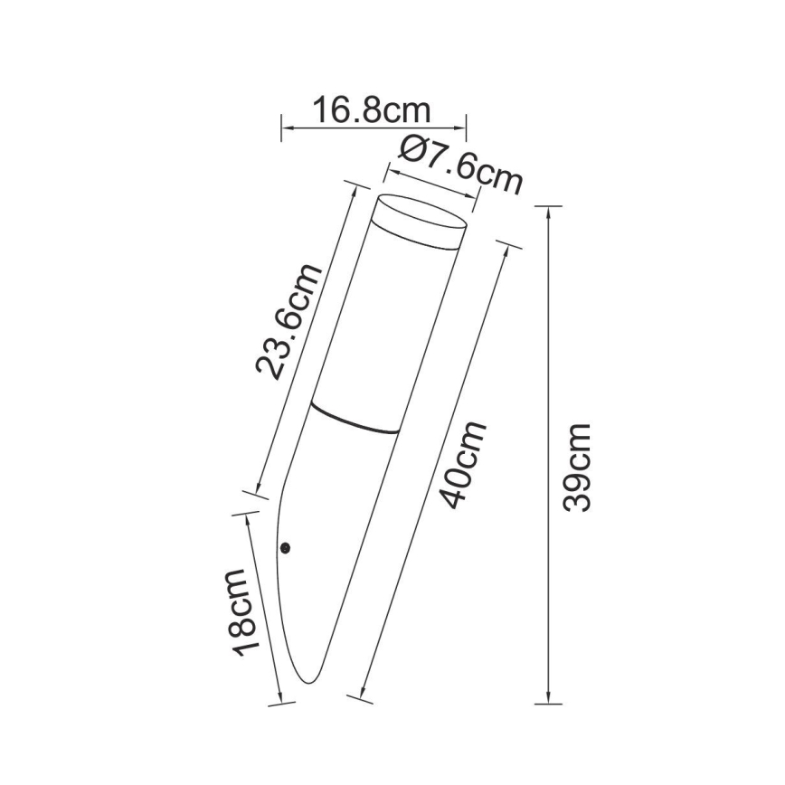 Globo - Aplique de exterior 1xE27/60W/230V IP44