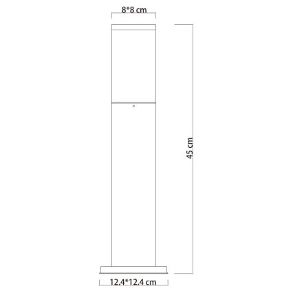 Globo - Lámpara exterior 1xE27/15W/230V 45 cm IP44