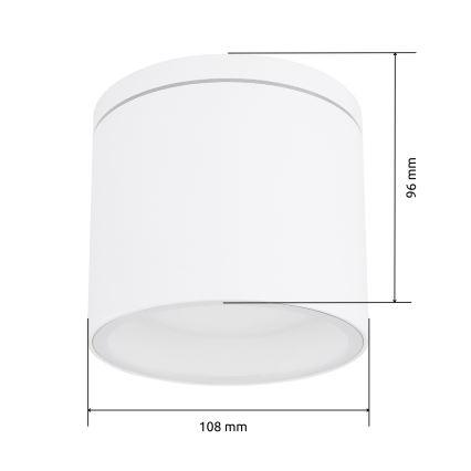 Globo - Plafón de exterior 1xGX53/11W/230V IP44