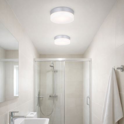 Globo - Lámpara de baño 1xE27/60W/230V diá. 18,4 cm IP44