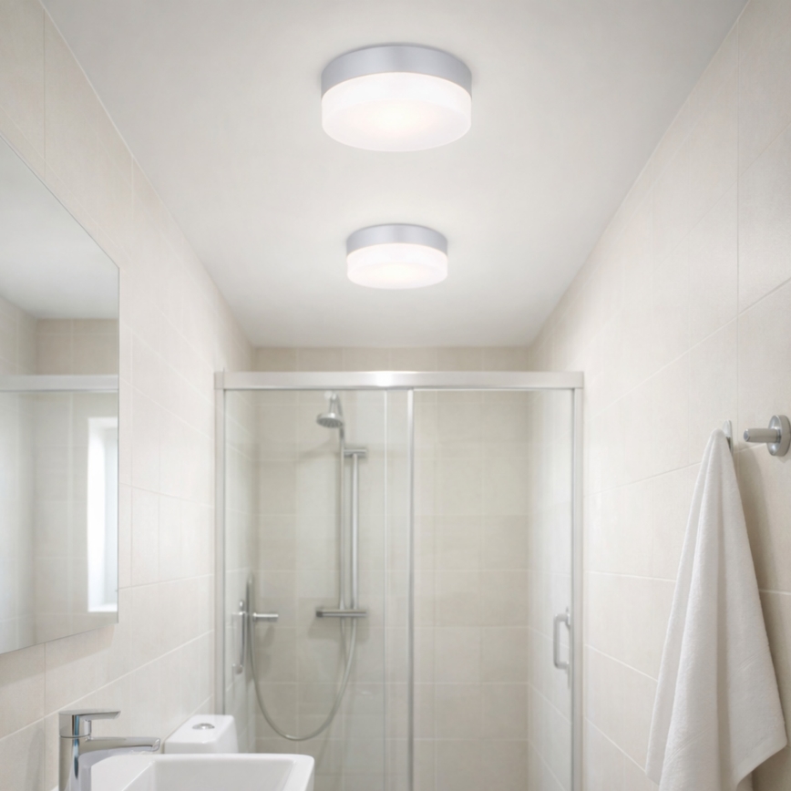 Globo - Lámpara de baño 1xE27/60W/230V diá. 18,4 cm IP44