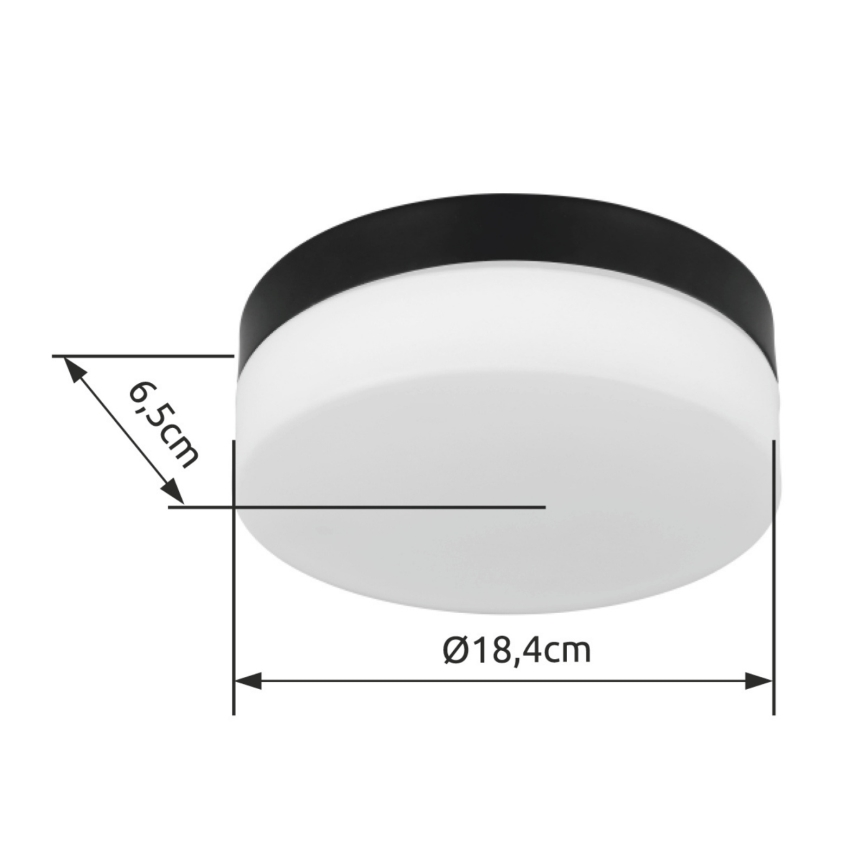 Globo - Lámpara de baño 1xE27/60W/230V 18,4 cm IP44