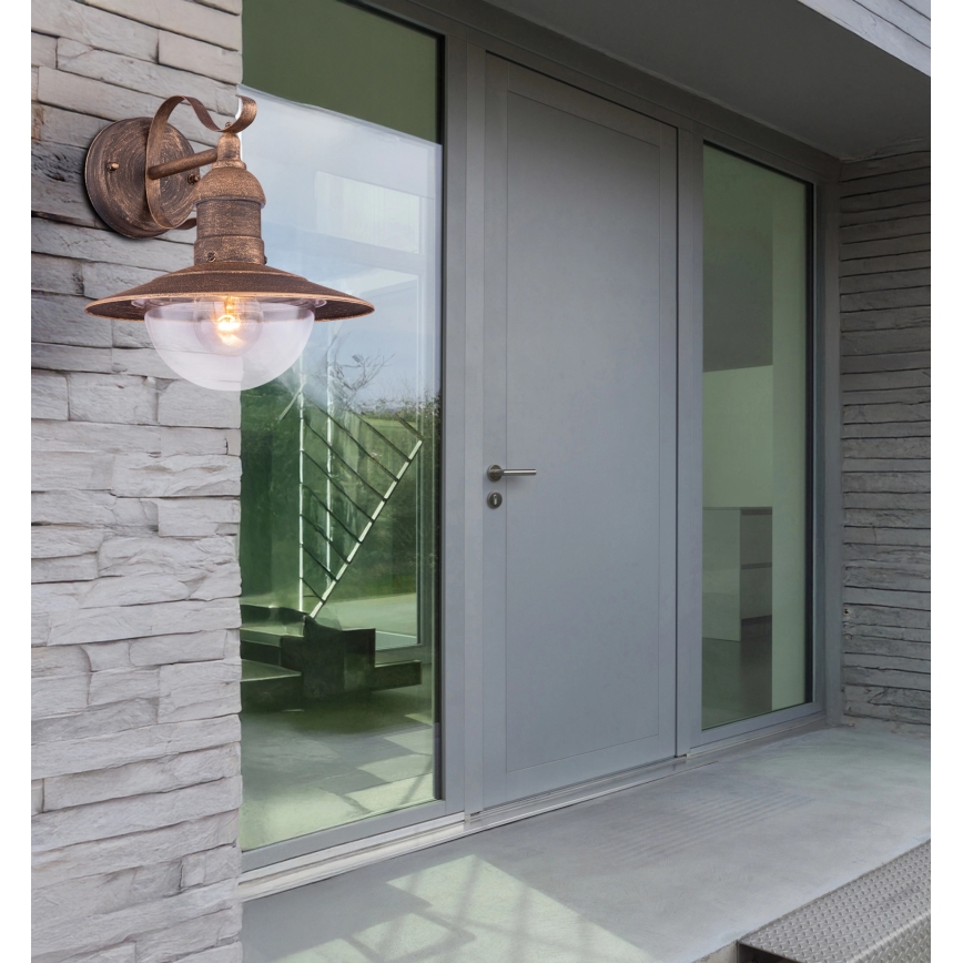 Globo - Aplique de pared para exterior 1xE27/23W/230V IP44