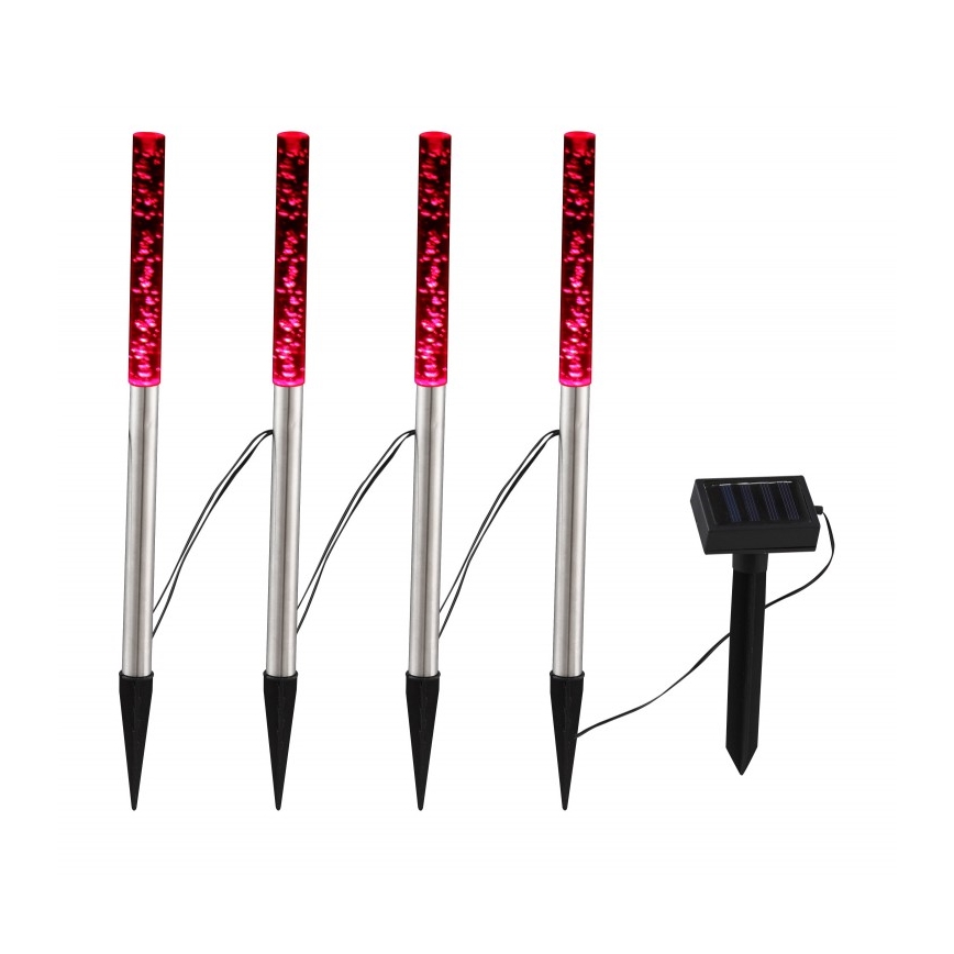 Globo - SET 4x Lámpara solar LED 4xLED/0,07W IP44 600 mAh