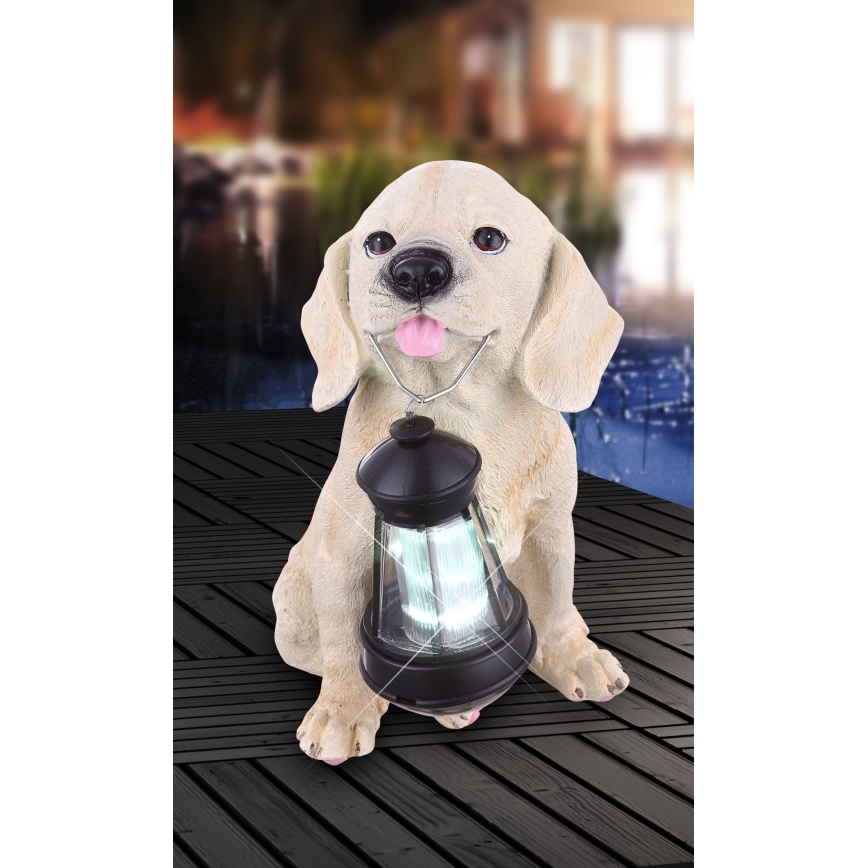 Globo - Luminaria solar LED con diseño de perro LED/0,06W/3V IP44 600 mAh