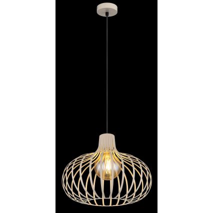 Globo - Lámpara colgante con cable 1xE27/40W/230V beige
