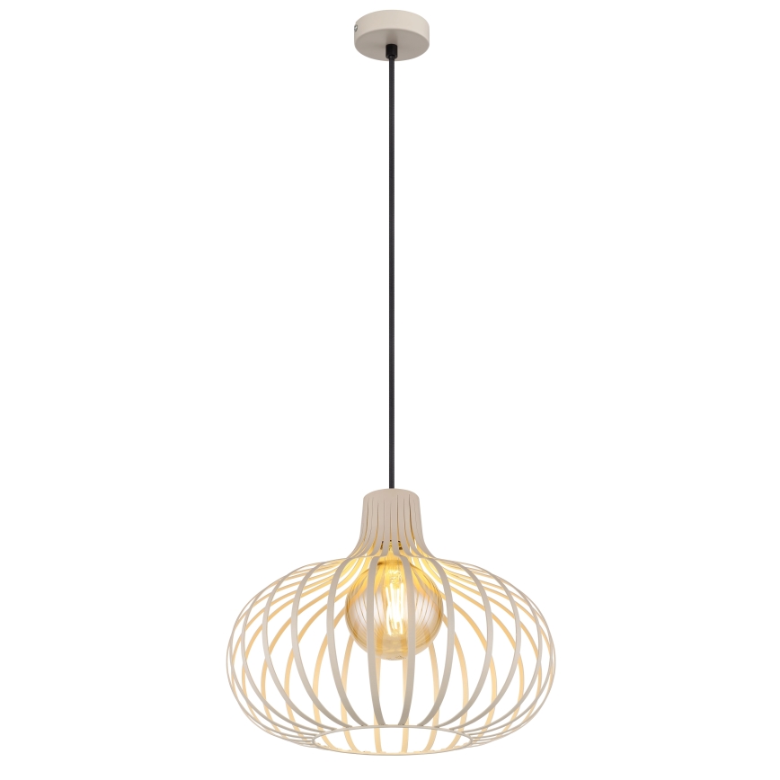 Globo - Lámpara colgante con cable 1xE27/40W/230V beige