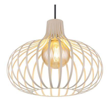 Globo - Lámpara colgante con cable 1xE27/40W/230V beige