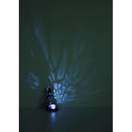 Globo - luminaria solar LED/3V IP44 200 mAh estatua de Buda