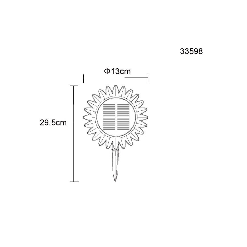 Globo - Luz solar LED LED/0,06W/3V girasol IP44 800 mAh