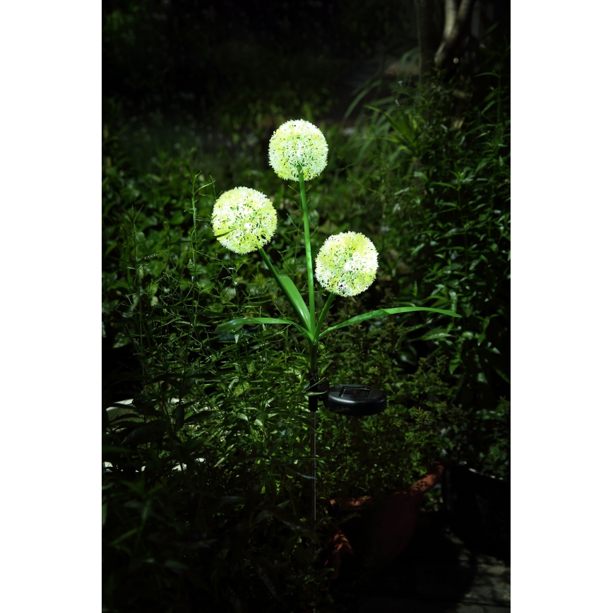 Globo  - Lámpara solar LED 3xLED/0,06W/3V 5000K IP44 200 mAh amarillo