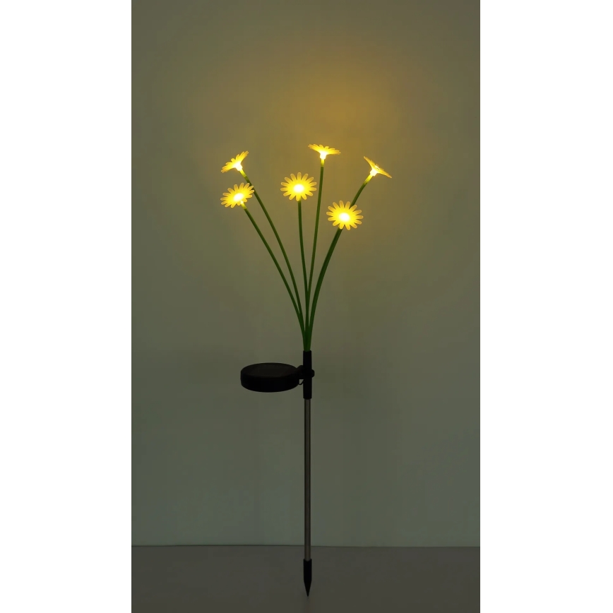 Globo - Lámpara solar LED 6xLED/3V IP44 600 mAh con diseño de flor