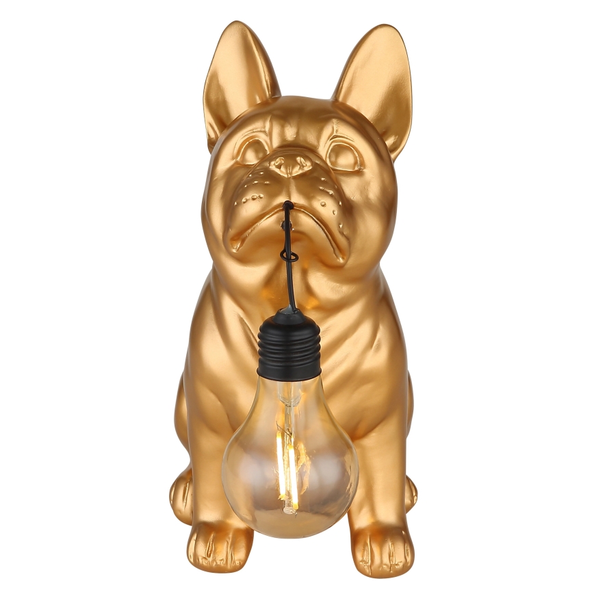 Globo - Lámpara solar LED/3V IP44 300 mAh perro dorado