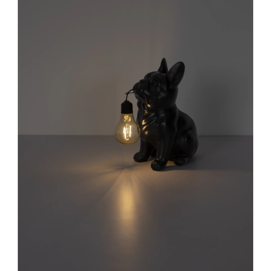 Globo - Lámpara solar LED/3V IP44 300 mAh perro negro