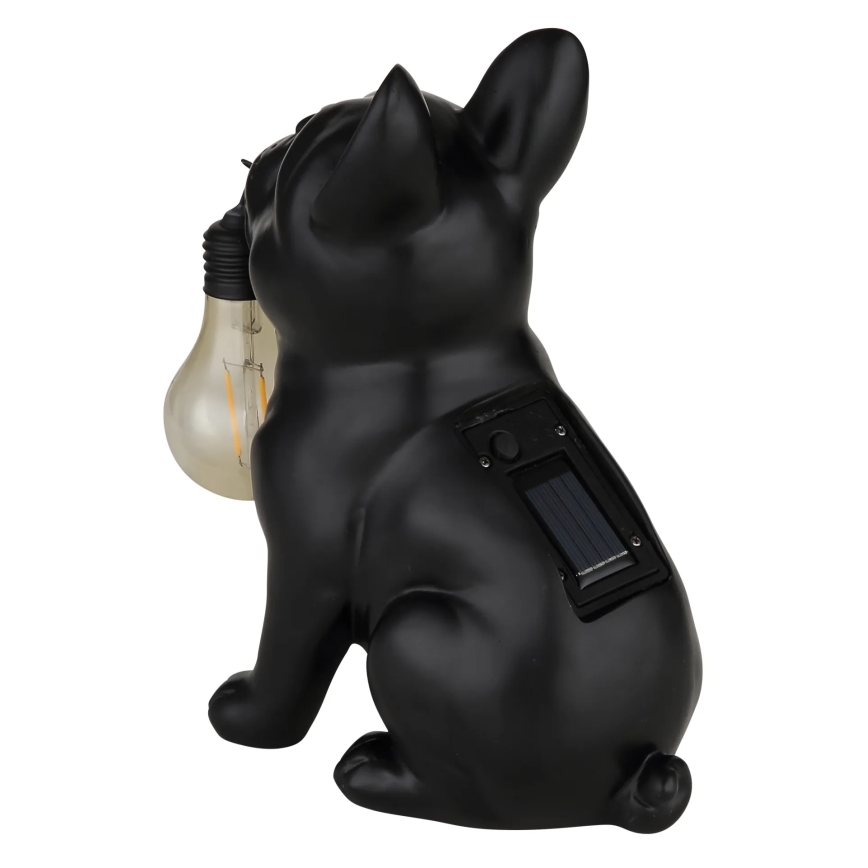 Globo - Lámpara solar LED/3V IP44 300 mAh perro negro
