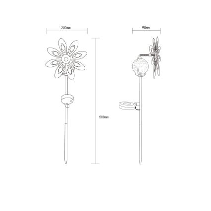 Globo 36576 - Decoración solar LED LED/0,02W/3V IP44