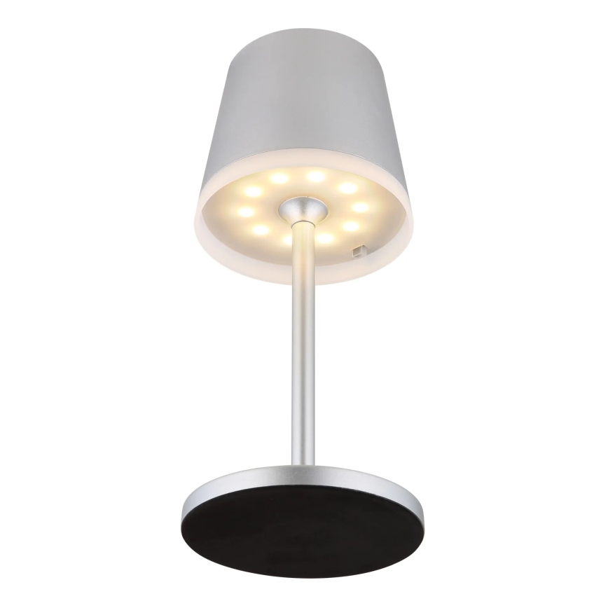 Globo - Lámpara solar LED LED/0,6W/3V 3000K IP44 1200 mAh cromo mate