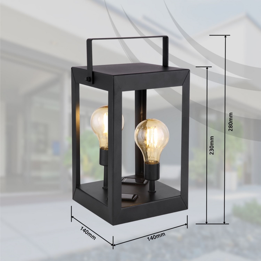 Globo - Lámpara solar LED 2xLED/0,06W/3V IP44