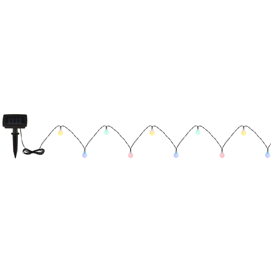 Globo - Cadena de luces solar LED 20x LED/1,2 V IP44 300 mAh 5,8 m