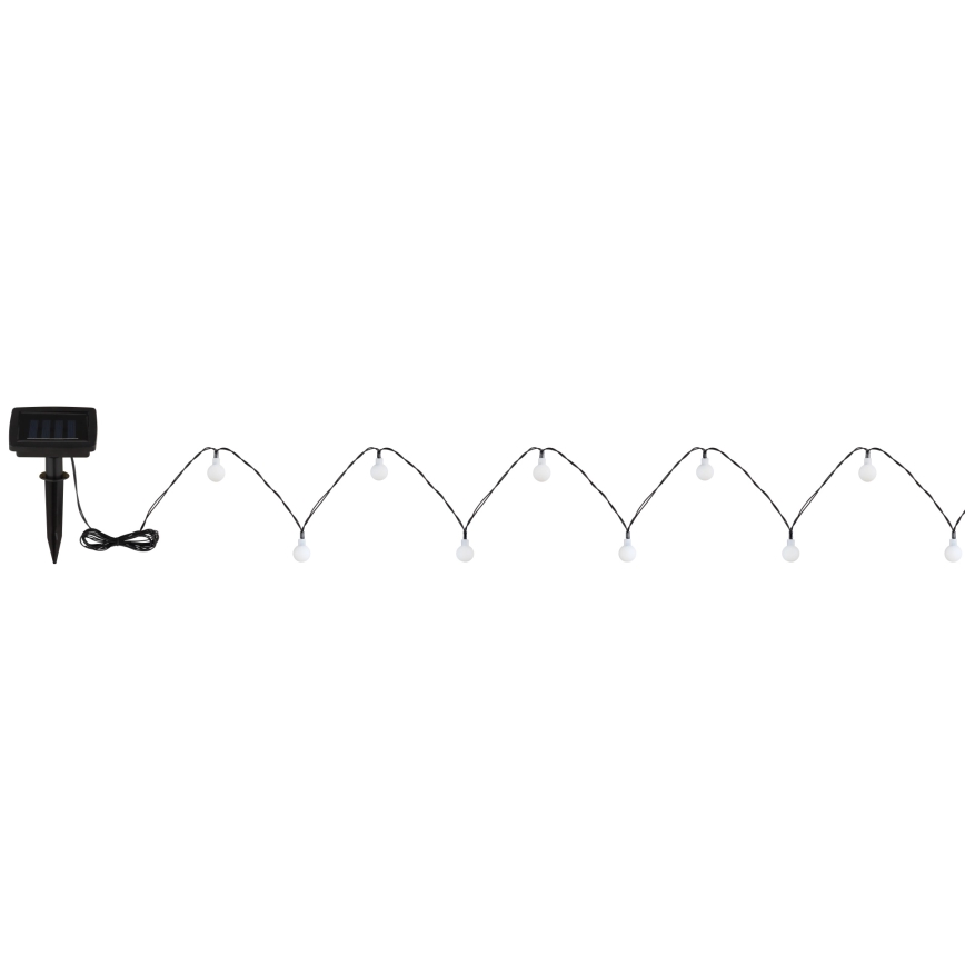 Globo - Cadena de luces solar LED 20x LED/1,2 V IP44 300 mAh 5,8 m