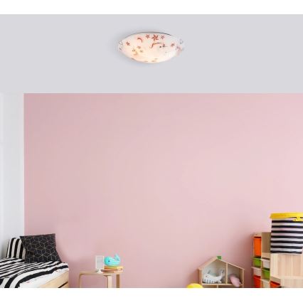 Globo - Lámpara de techo 2xE27ILLUS/60W/230V diámetro 40 cm