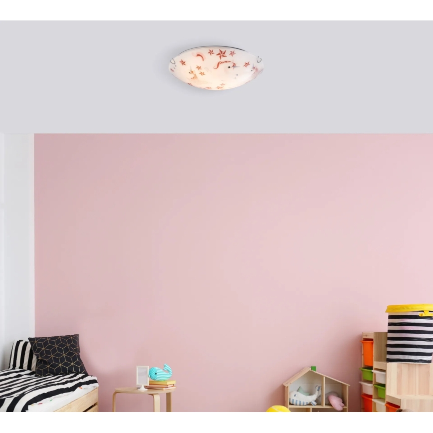 Globo - Lámpara de techo 2xE27ILLUS/60W/230V diámetro 40 cm