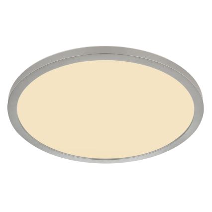 Globo - Luz de techo LED regulable para baño LED/18W/230V diá. 29,4 cm IP44 cromo mate